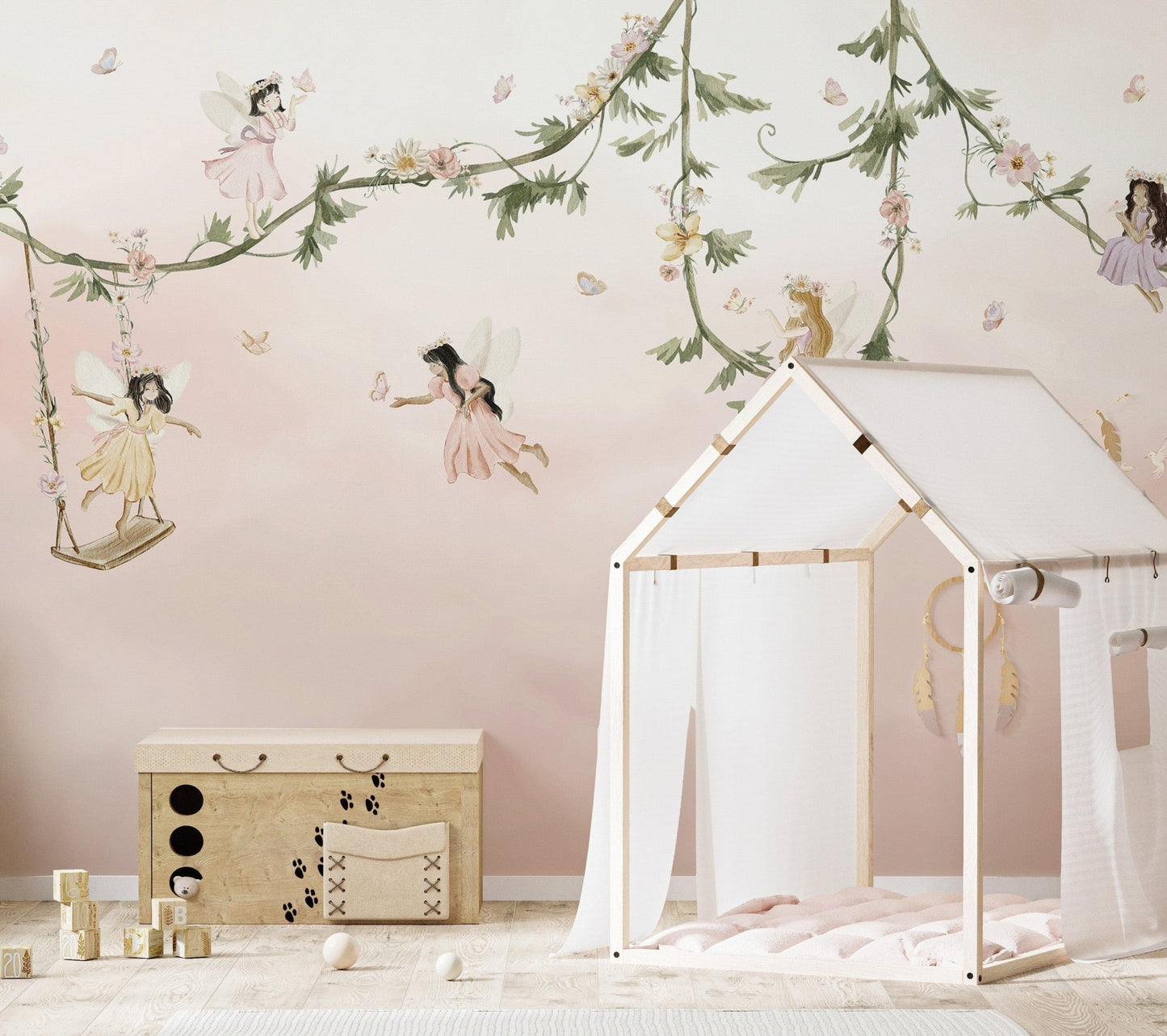 Serene dream flight mural for nurseries OR10