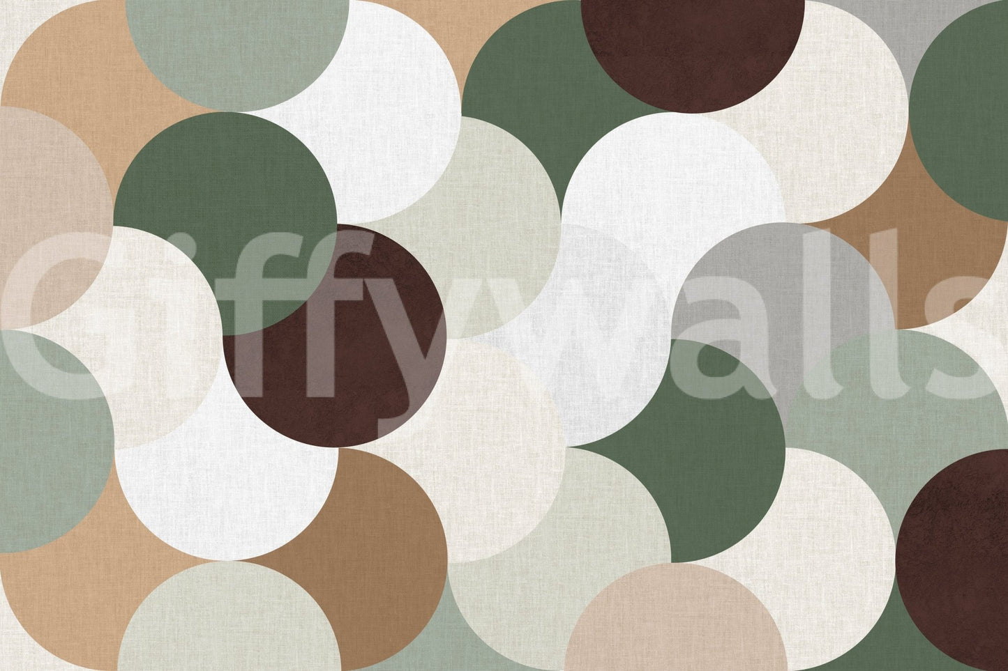 Natural tone wall design print GD412