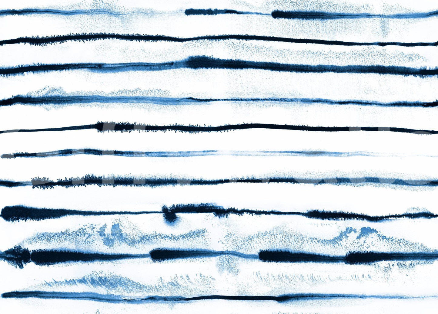 Modern indigo stripe wallpaper