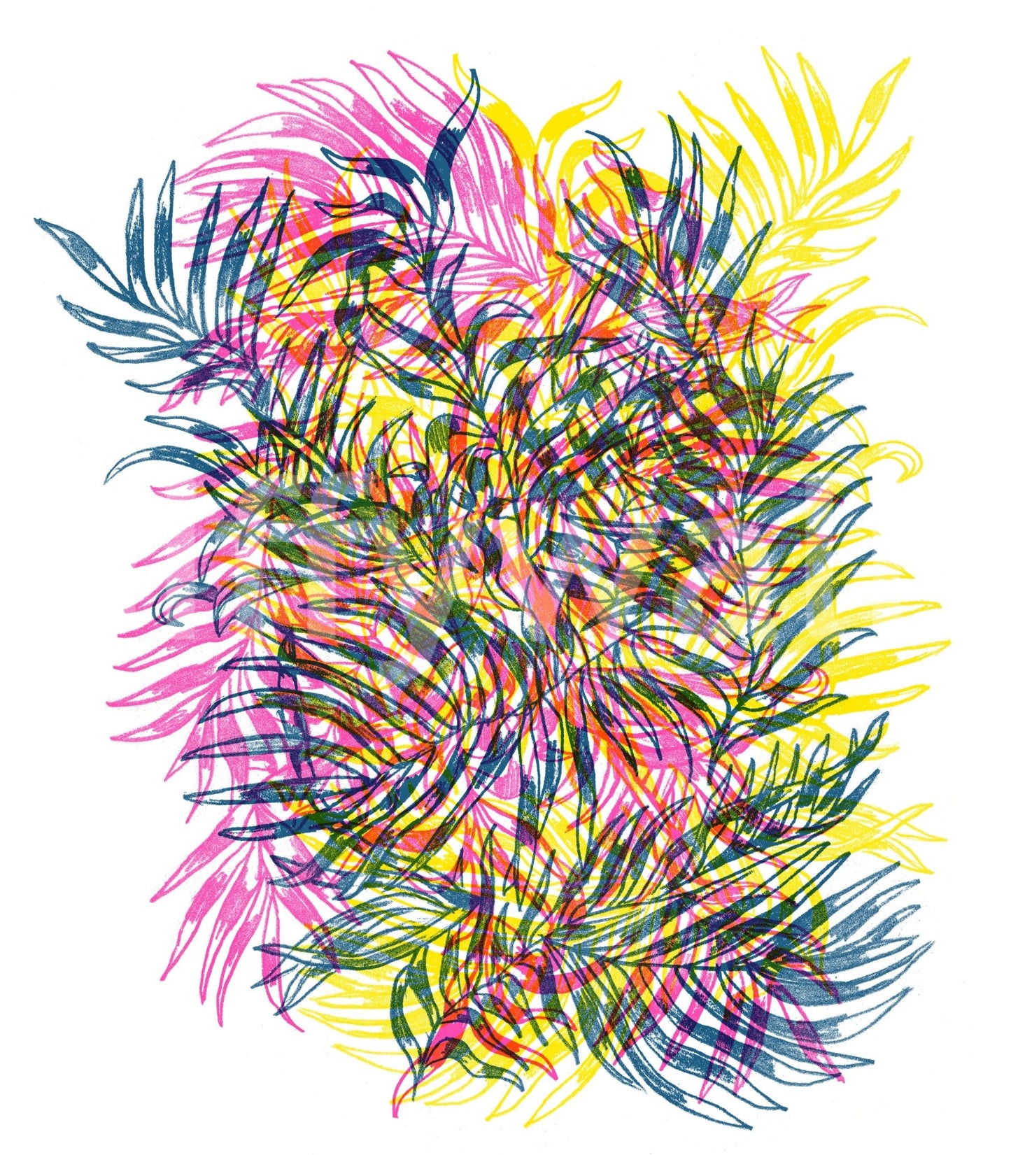 Electric Jungle Wall Mural