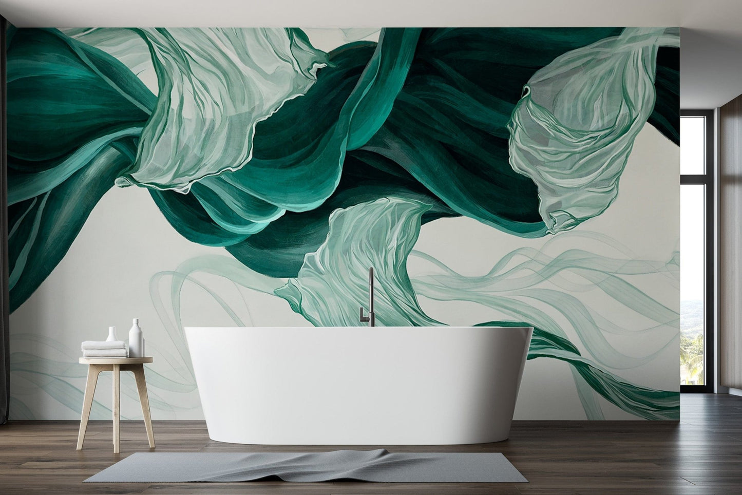 Emerald Motion-Inspired Home Wallpaper
