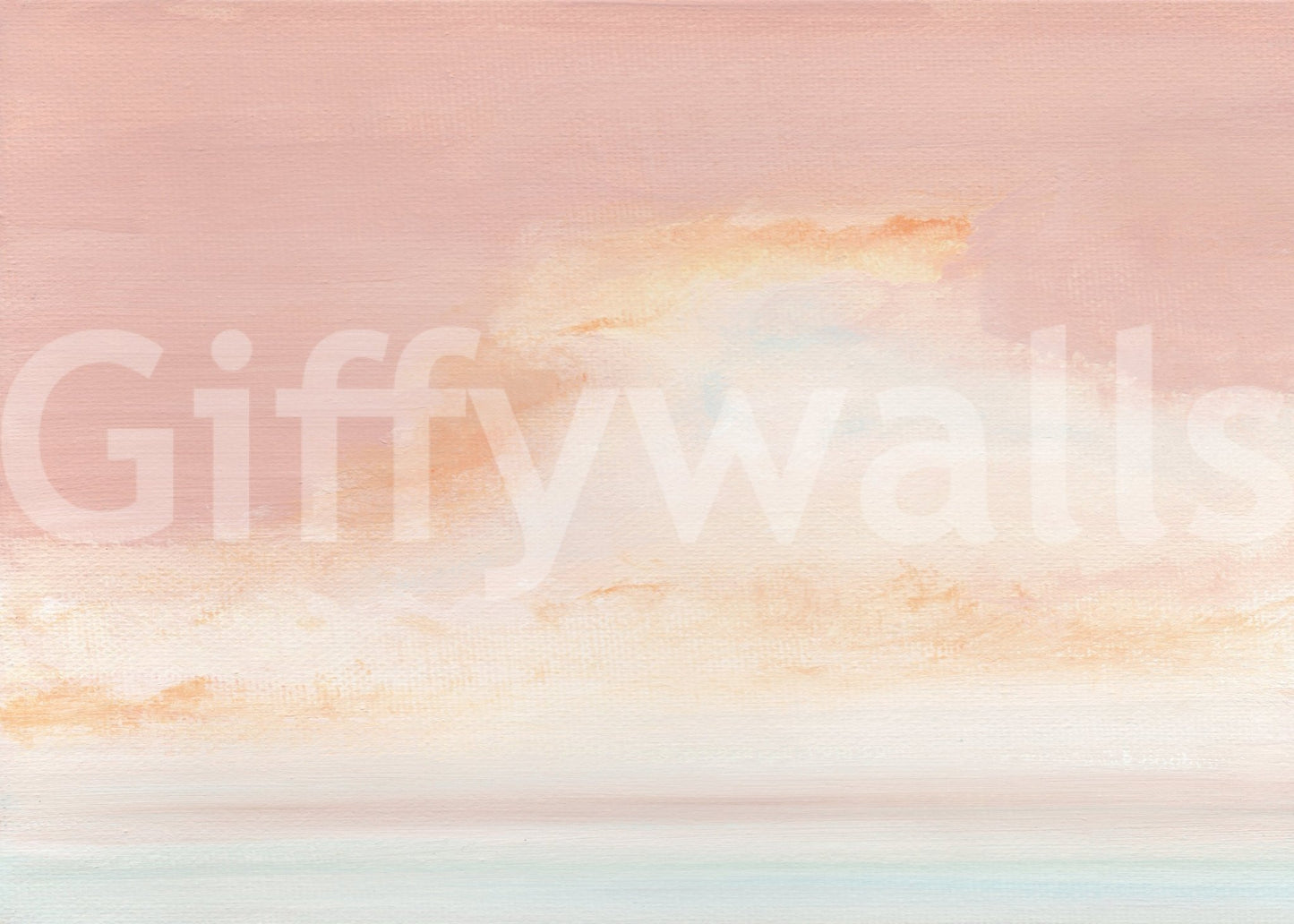 Textured canvas finish highlights the Ethereal Pastel Horizon Wall Mural visual style.