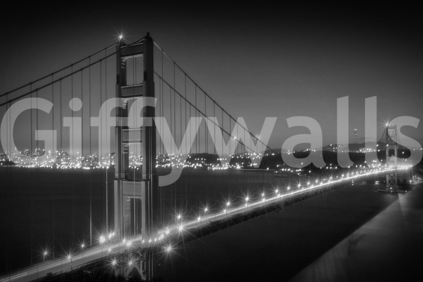 Moody architectural mural featuring iconic US landmark