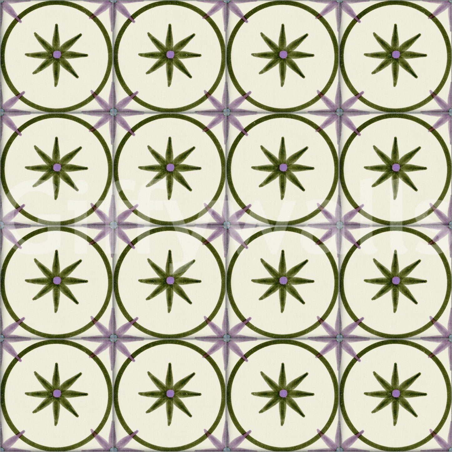 Sophisticated nature-toned pattern wallpaper wall mural.