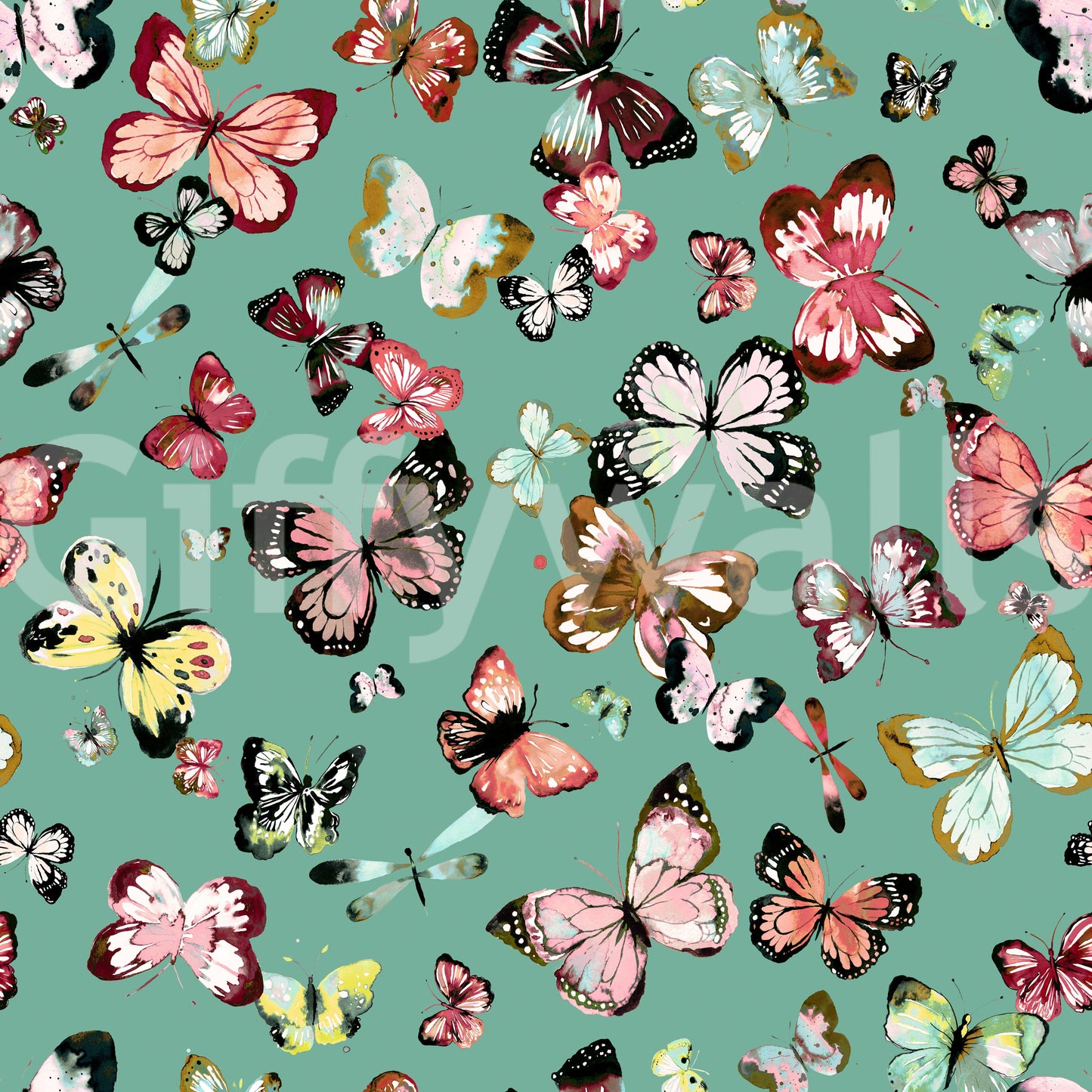 Cheerful butterfly wall decor