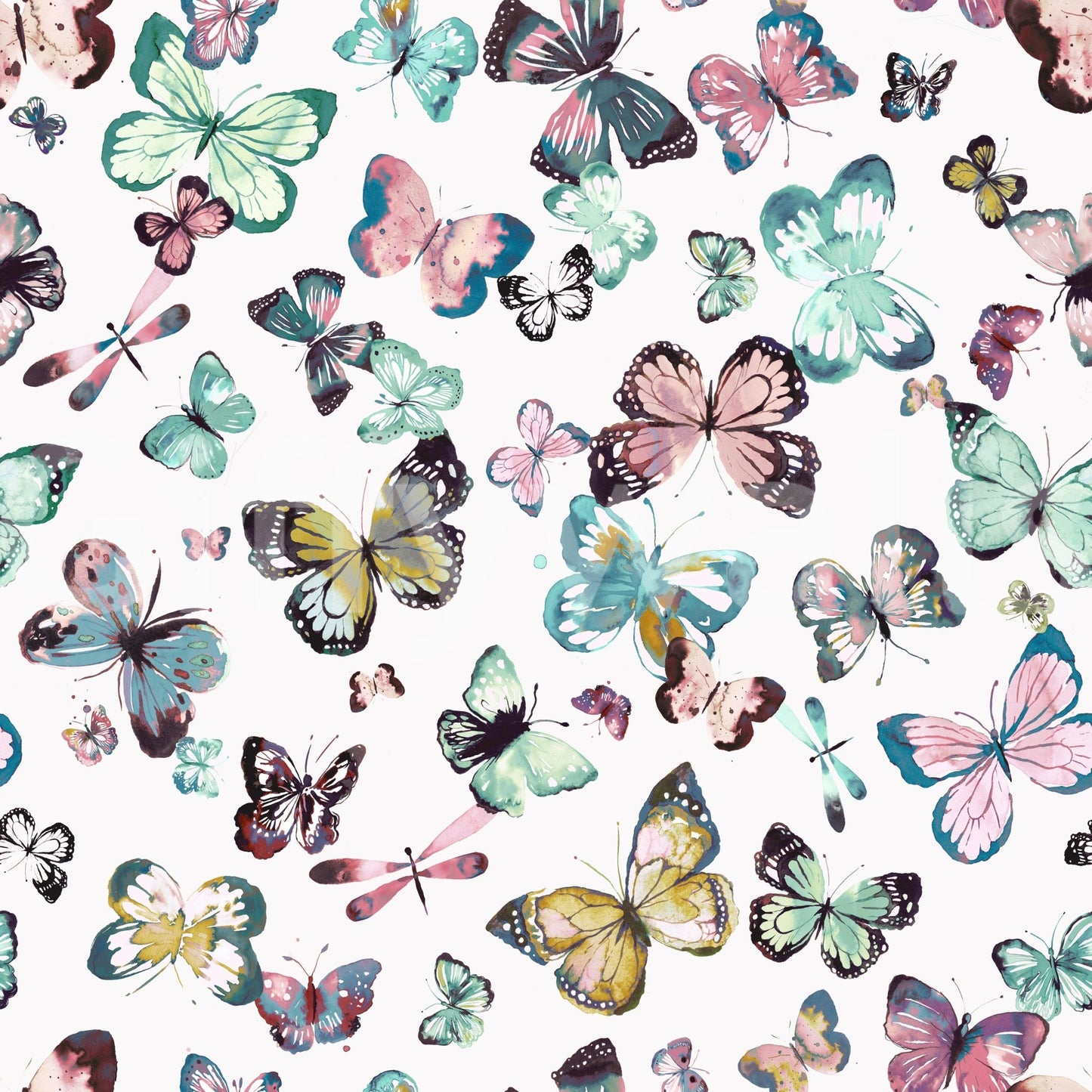 Nursery butterfly wall design
