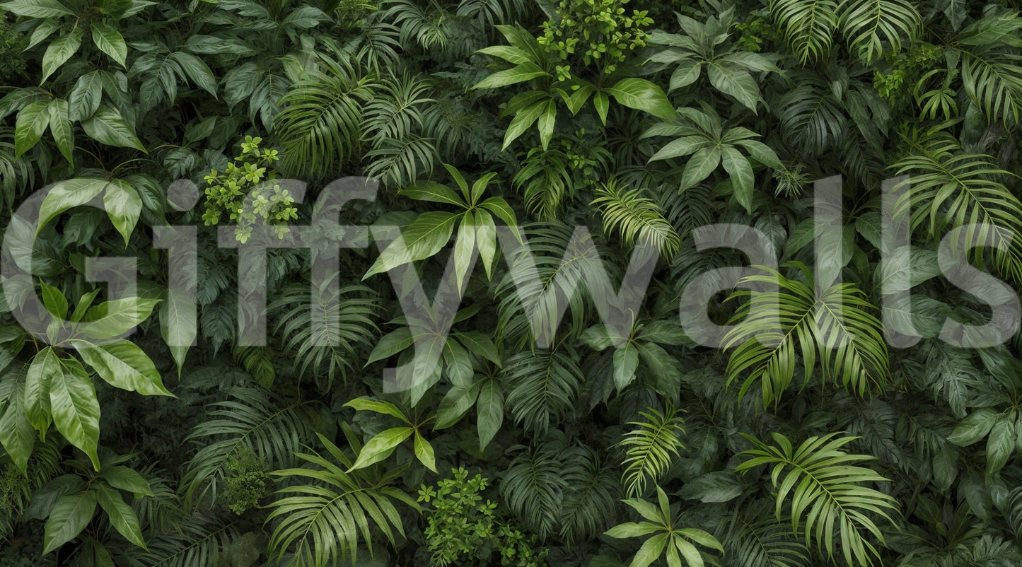 The overall color palette is a deep, soothing green.