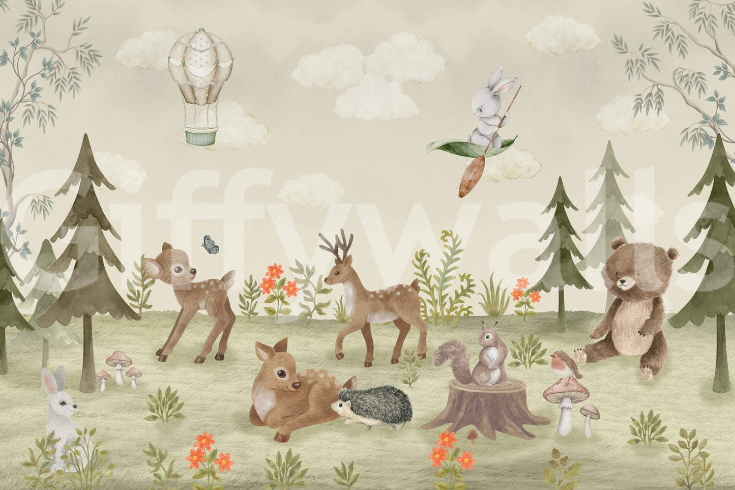 The view shows the forest in a simple, elegant way.