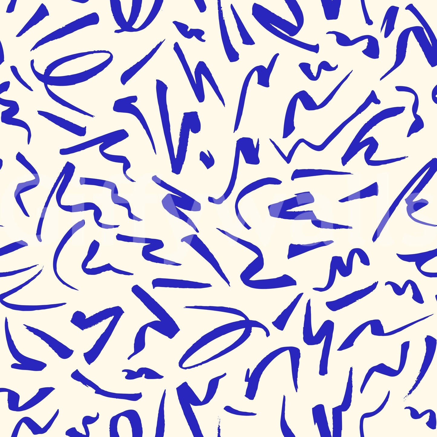 A seamless pattern of scribbles on a wall