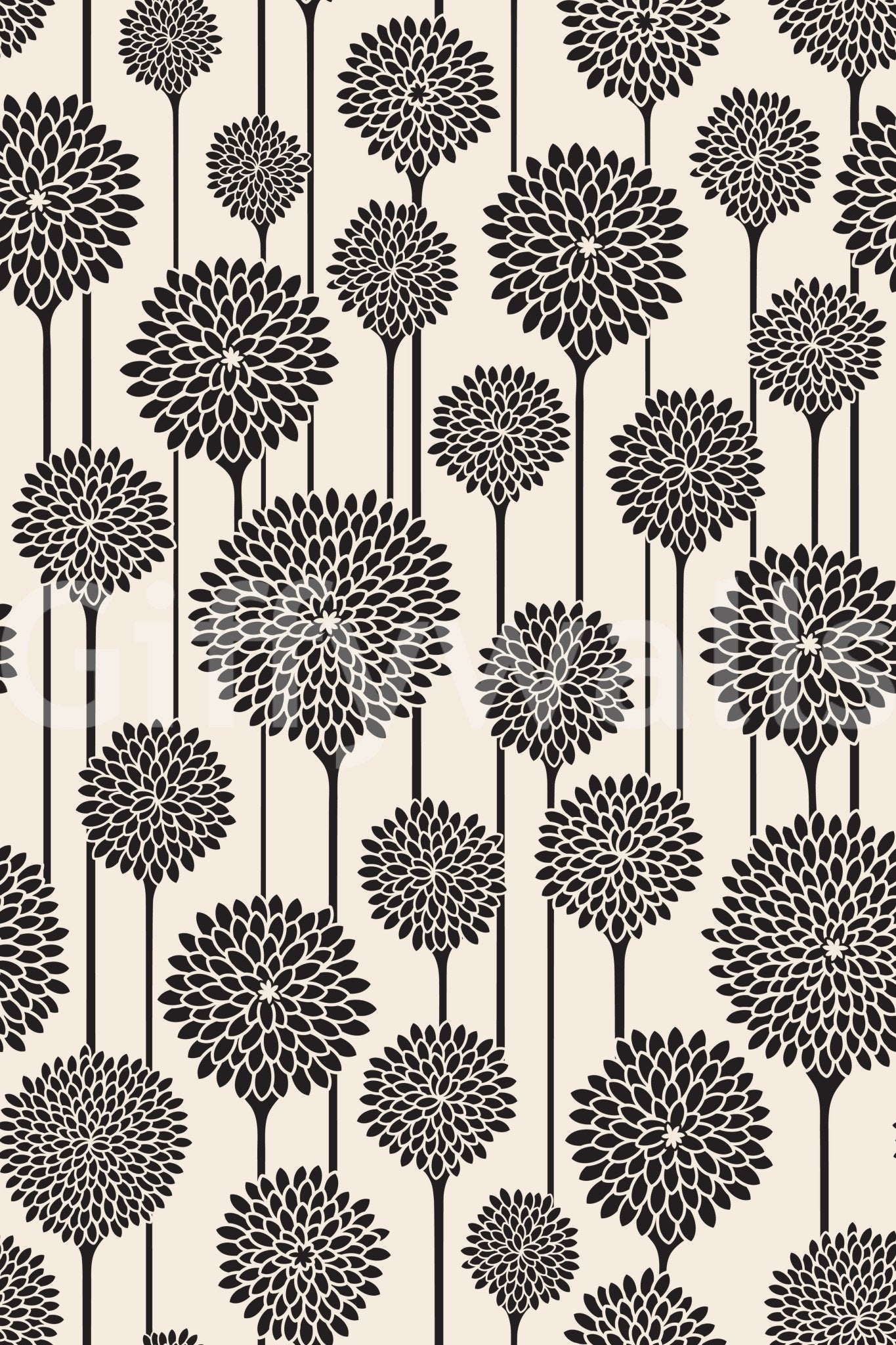 Peel and stick black and white wallpaper