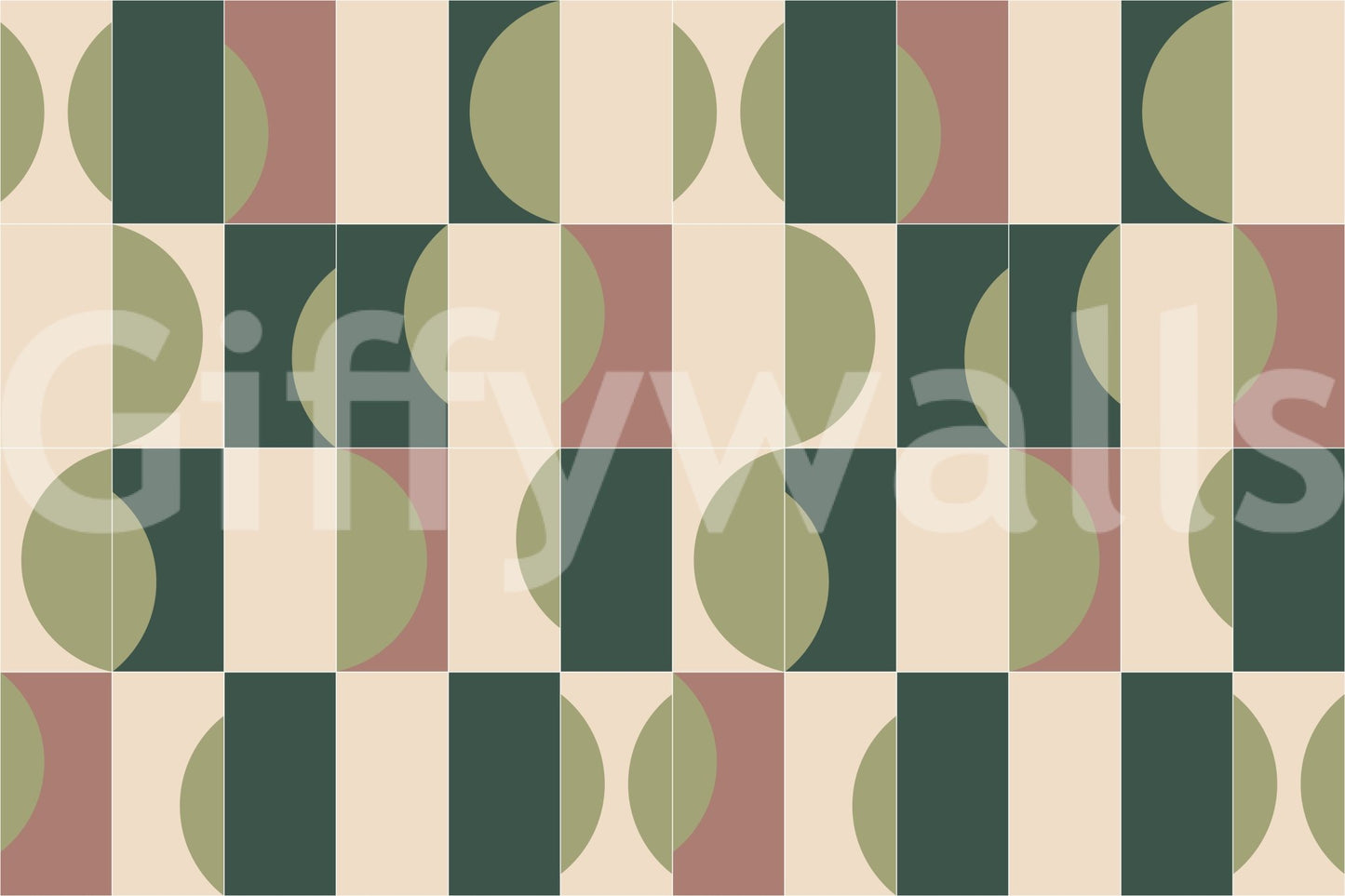 Calm and detailed garden tile wallpaper