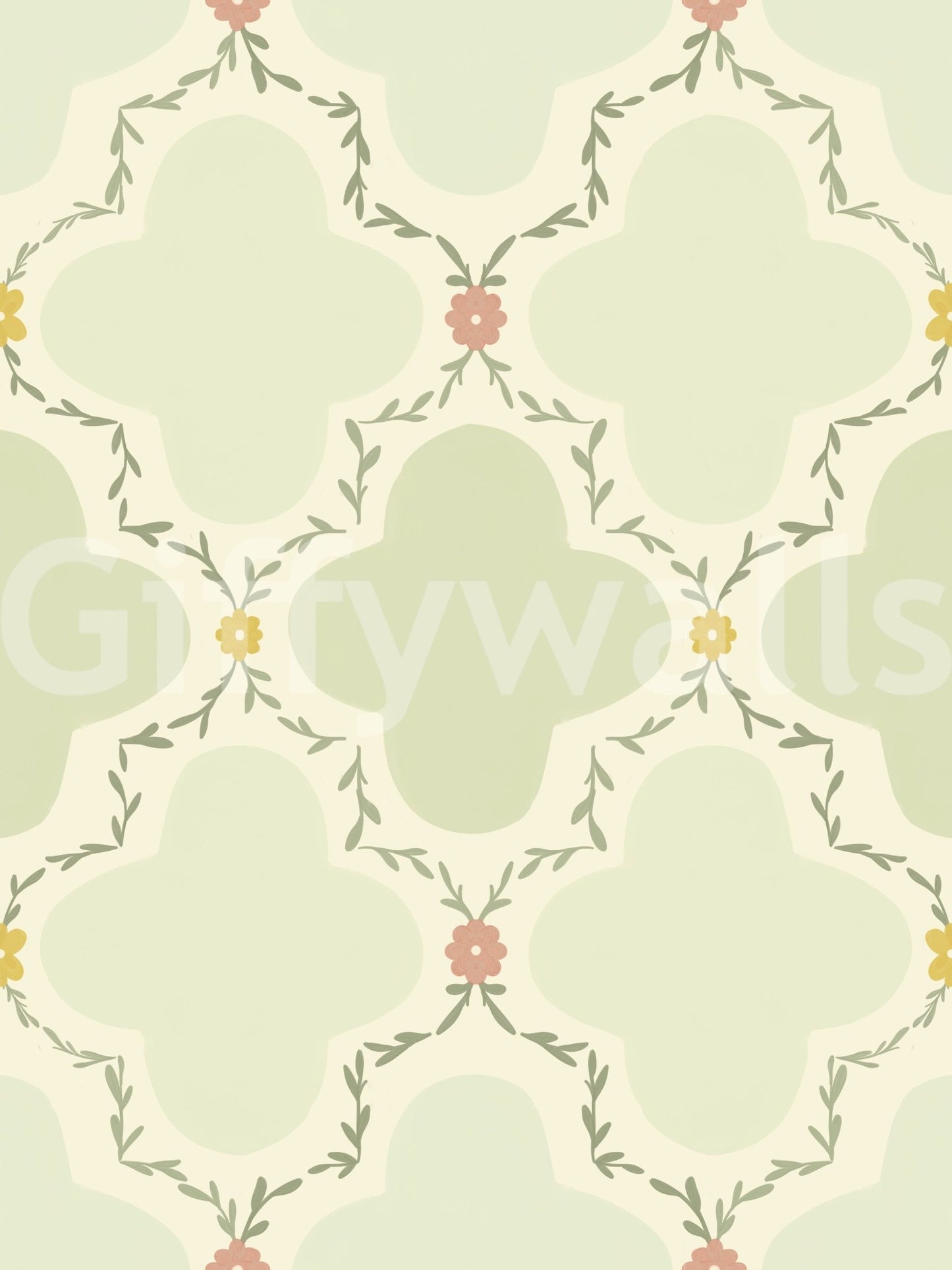Garden Trellis Wallpaper