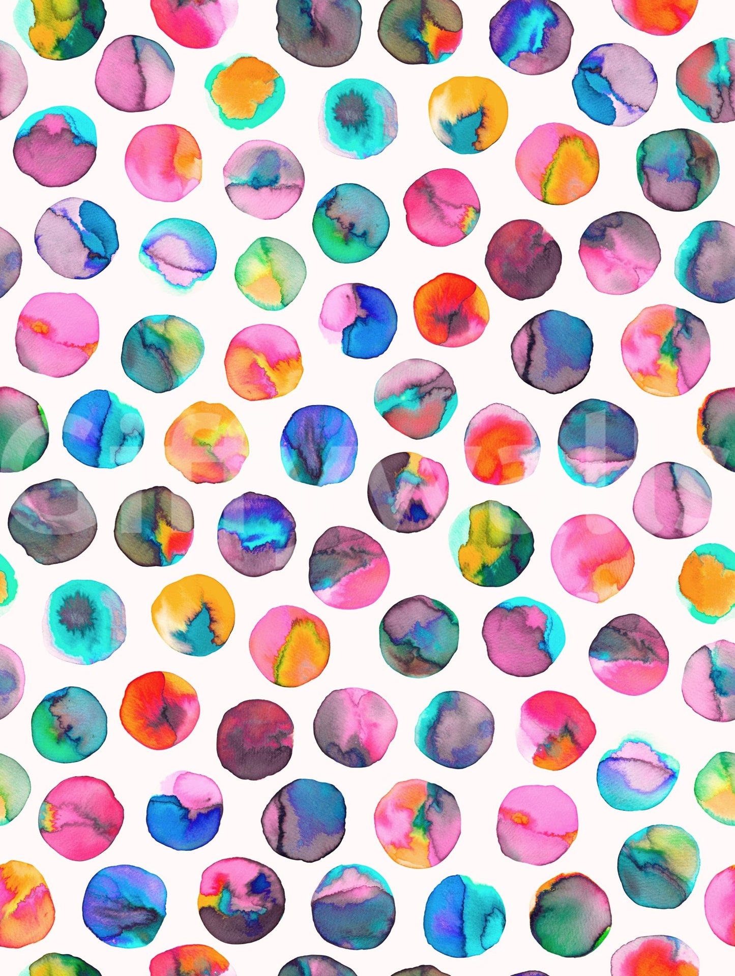Dotted watercolor wall art, GD868