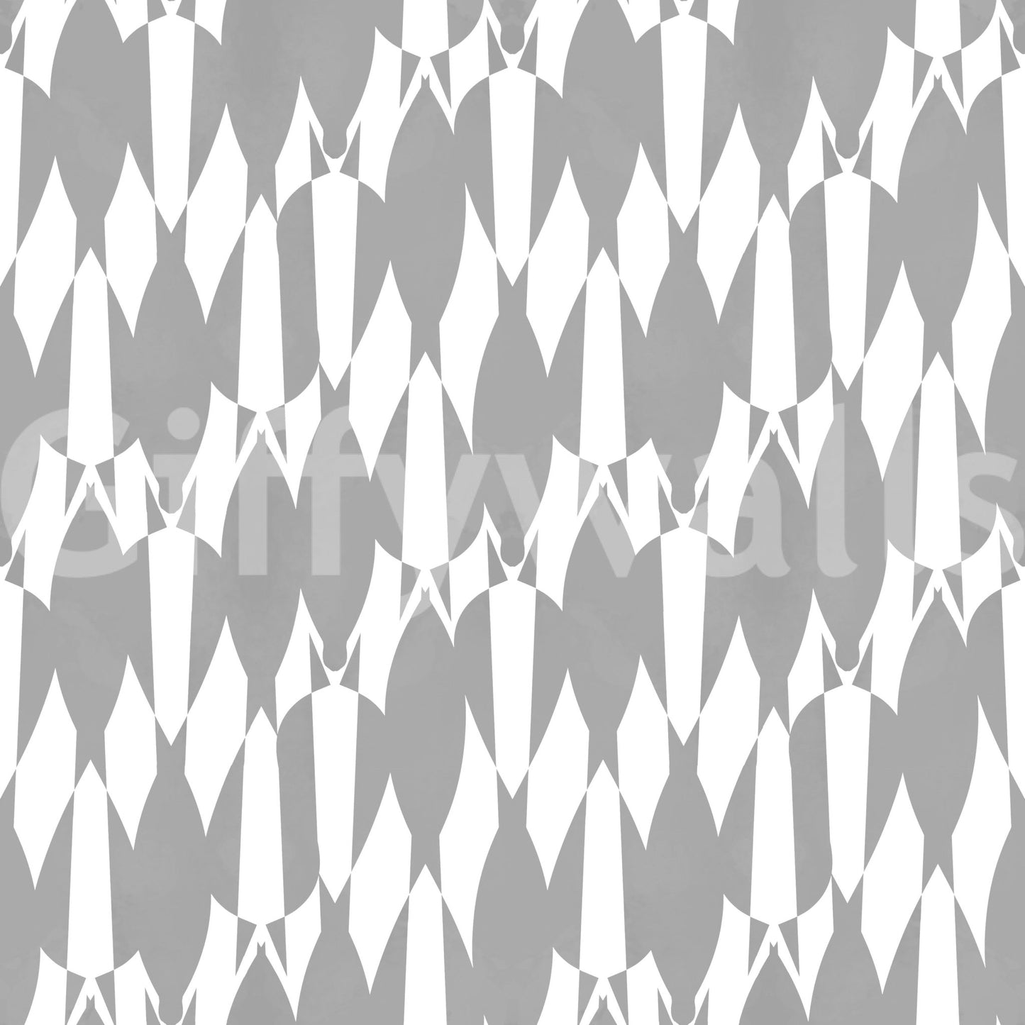 Tucked teardrop forms repeat in steady rhythm on this Geometric Flow Teardrop wallpaper.GD9526