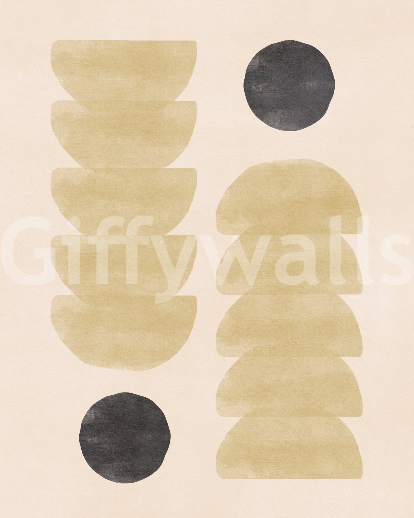 Geometric Zen Wall Mural