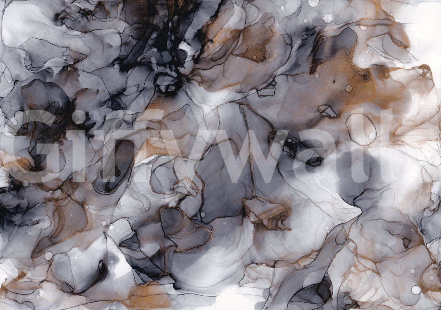 Smoke swirls and golden accents creating a dynamic focal point