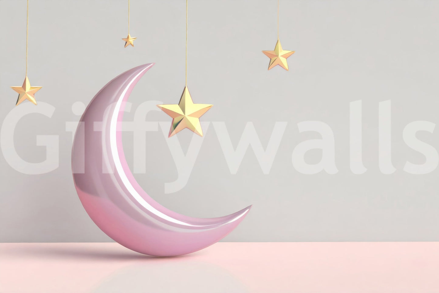 Serene Golden Dreams wall mural for calming room designs