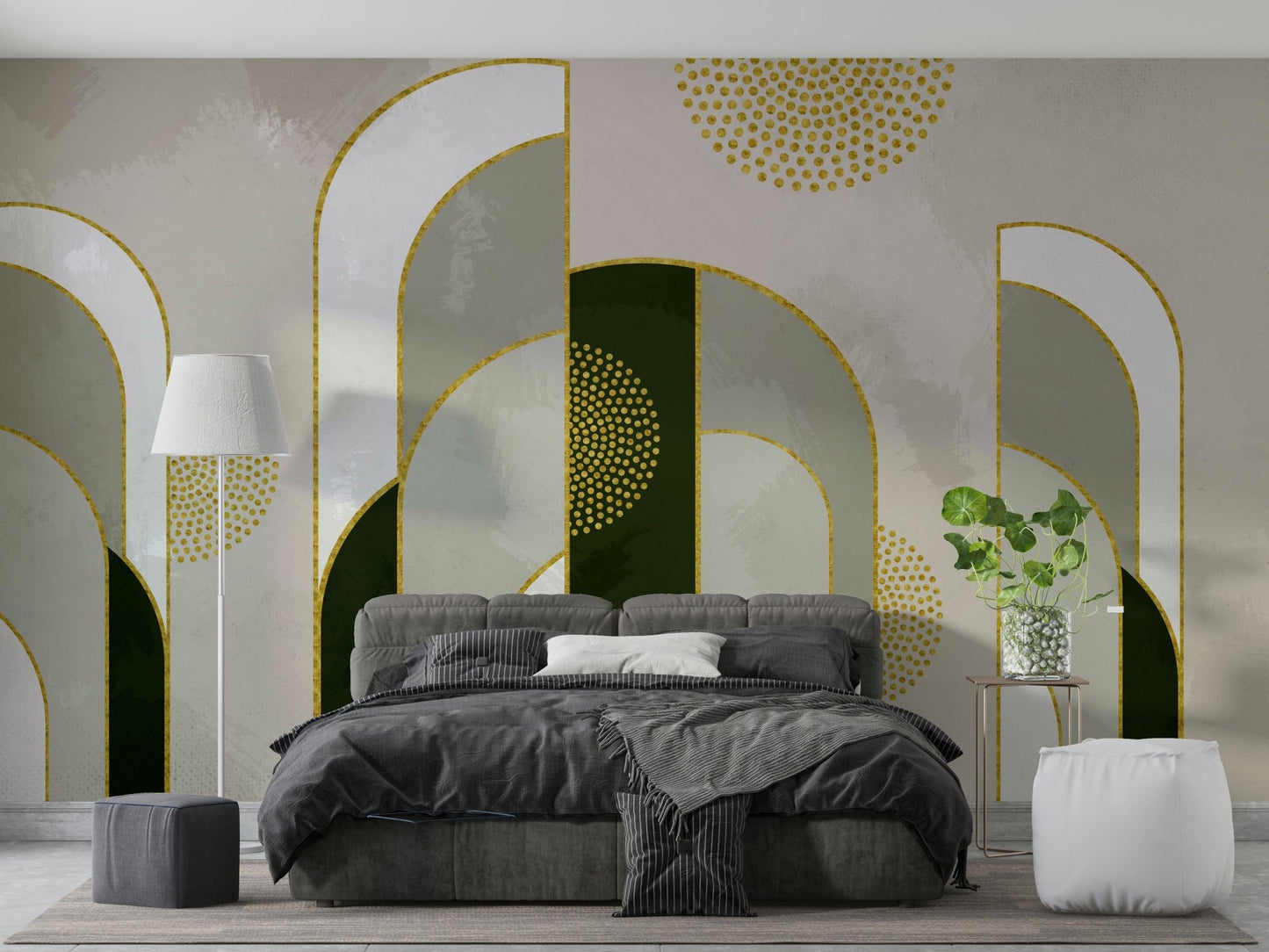 Sunset horizon themed wall mural
