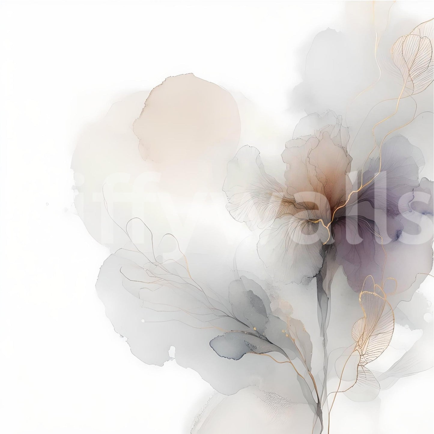 Golden Vein Botanica Wall Mural