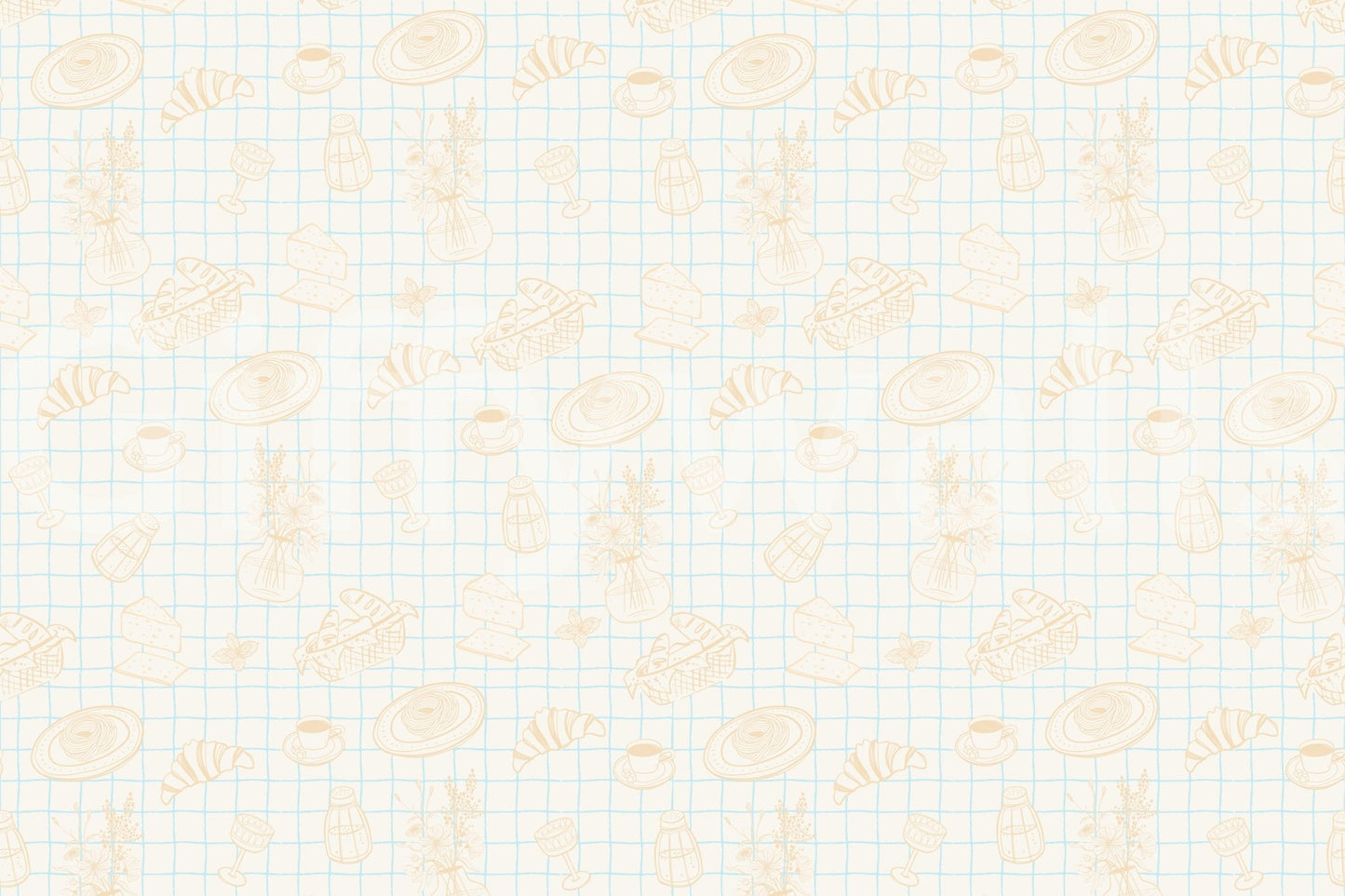 The style is a soft-focus illustration or a painterly design.