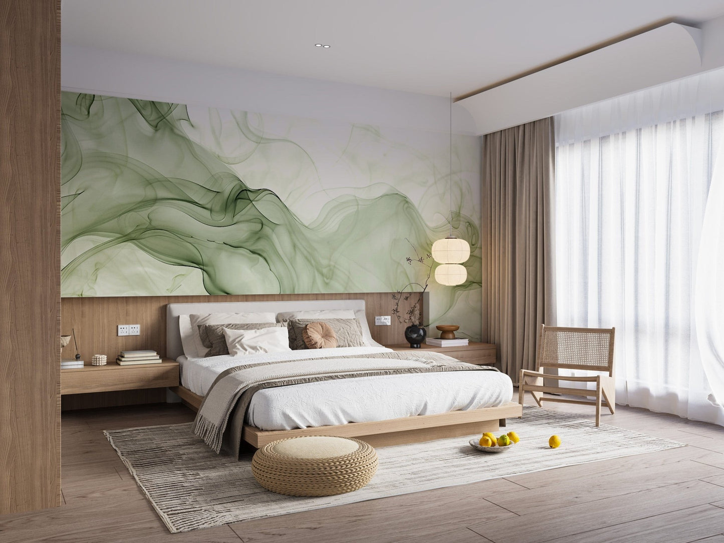 Green Watercolor Ink Wallpaper - Giffywalls C471