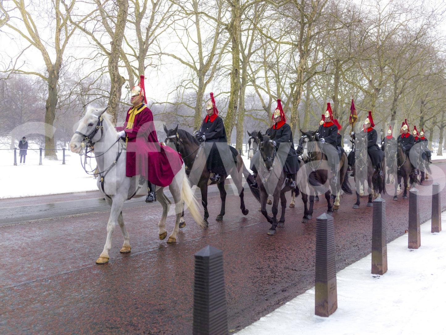 A detail of the brushstrokes and tones in the design.