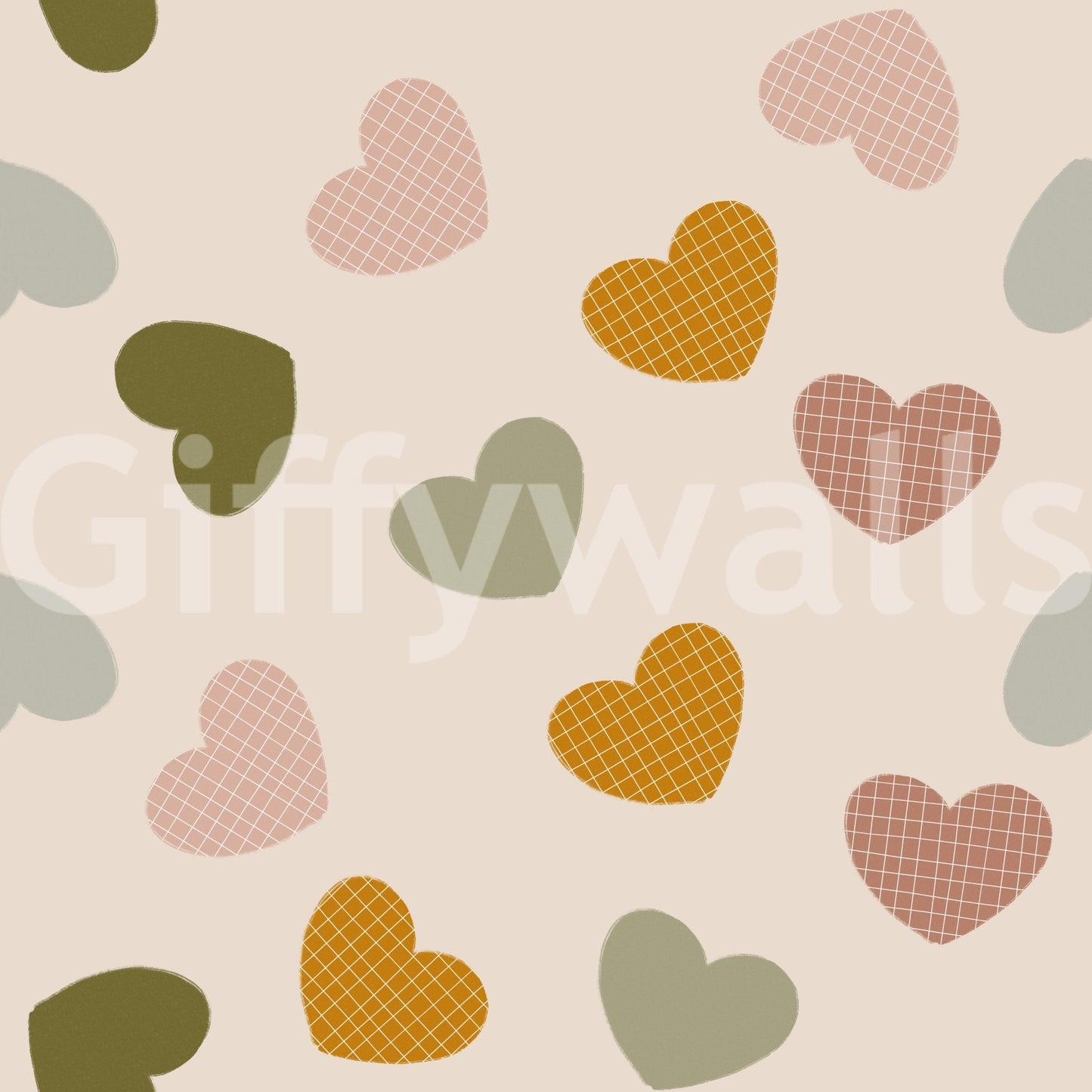 Harmonious muted Heartfelt Harmony Wallpaper tones backdrop.