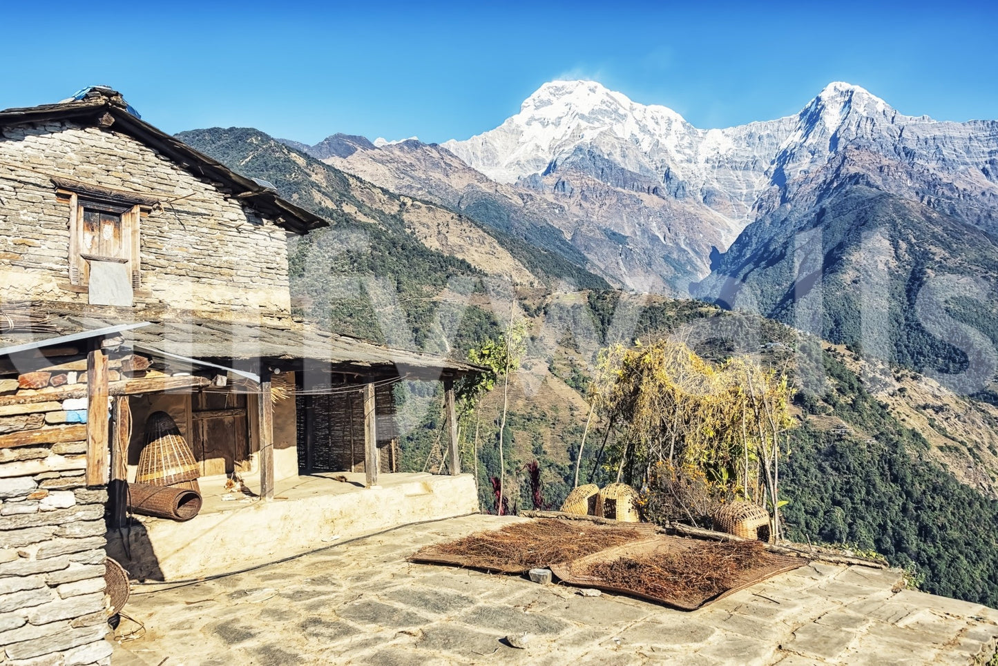 Himalayan Home View Wall Mural