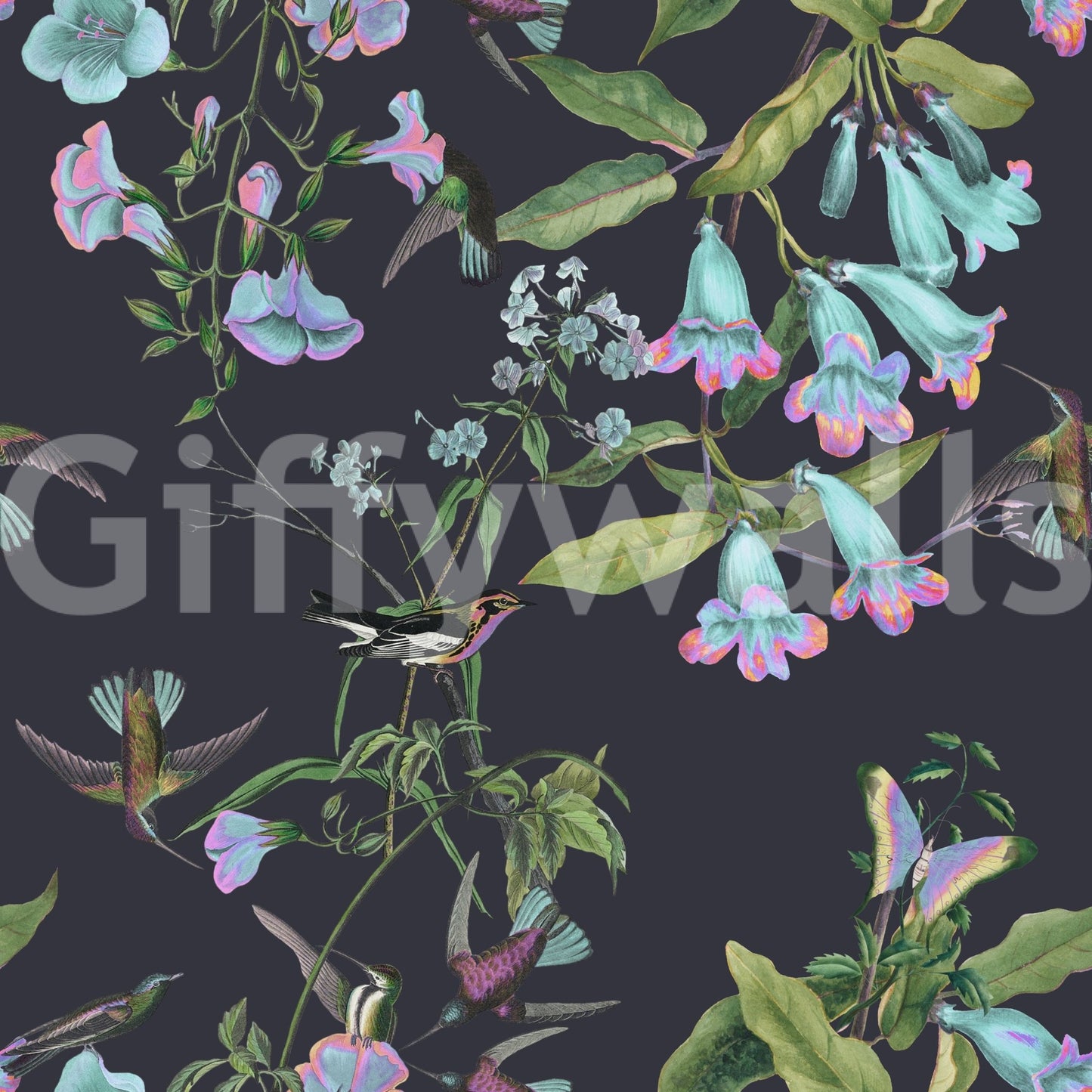 A high-quality serene garden wall mural for walls.