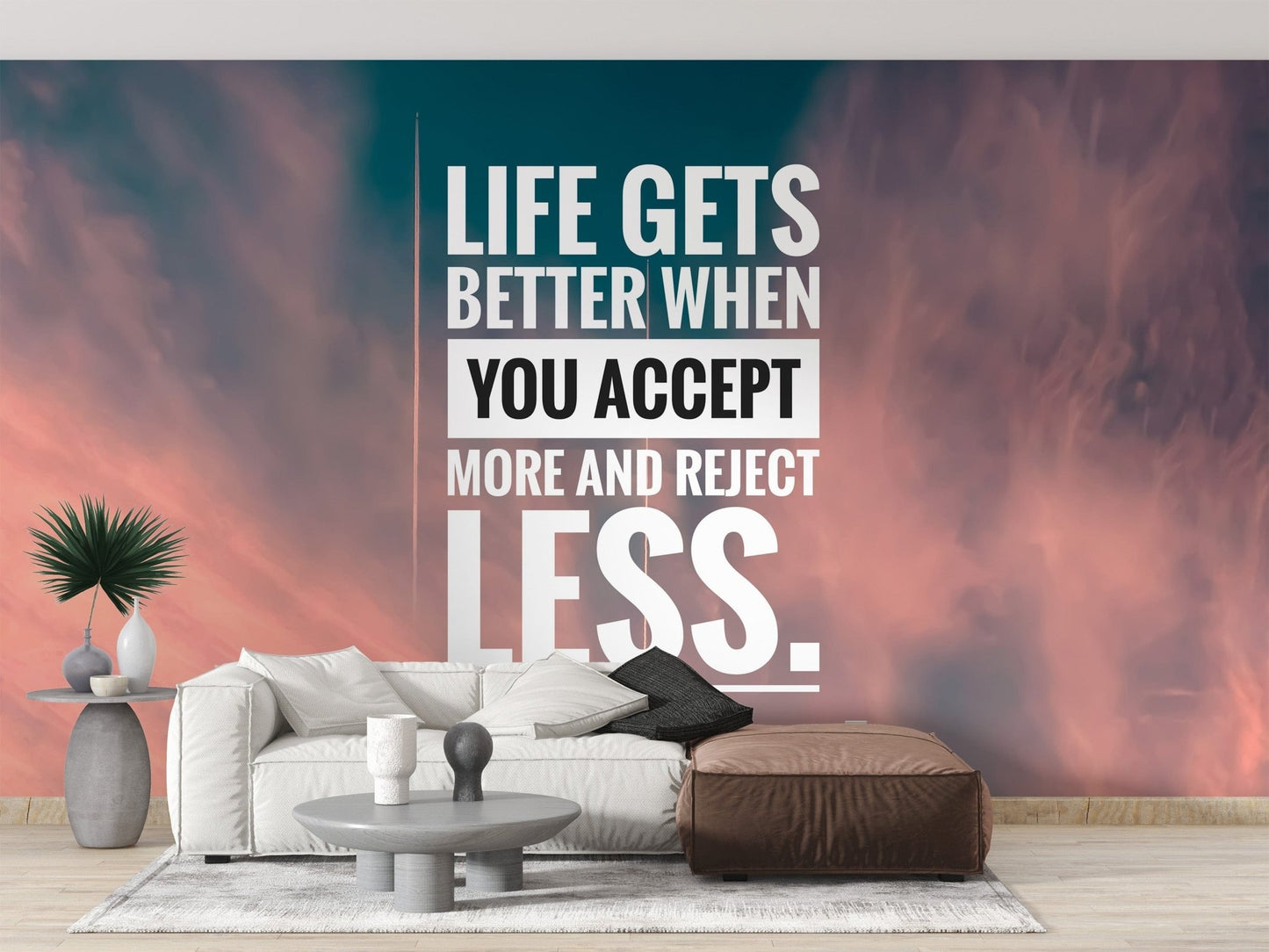 Inspirational Acceptance Quote Wall Mural - Giffywalls