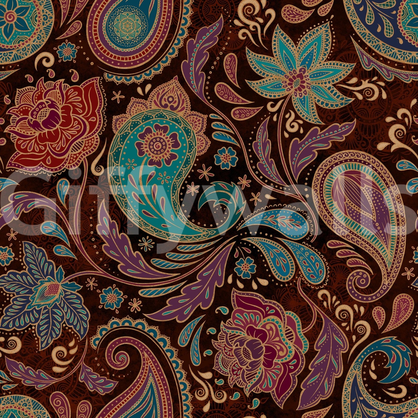 The style is a soft-focus pattern or a patterned design.