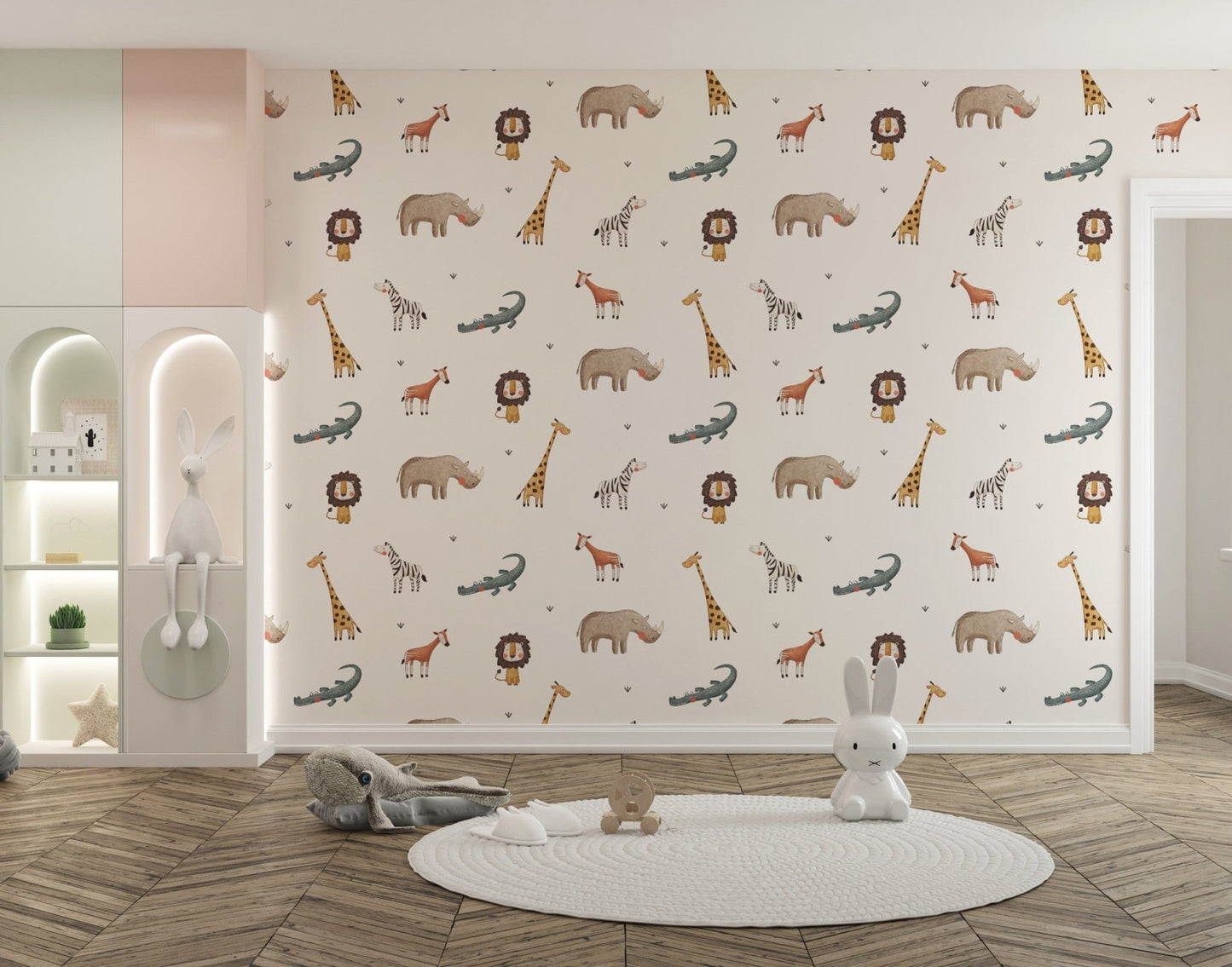 Safari adventure kids wall art