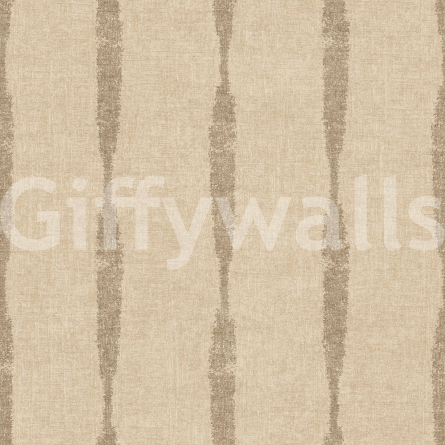 Crackled stripe edges add aged character to Khaki Distressed Stripe Beige wallpaper.GD9612