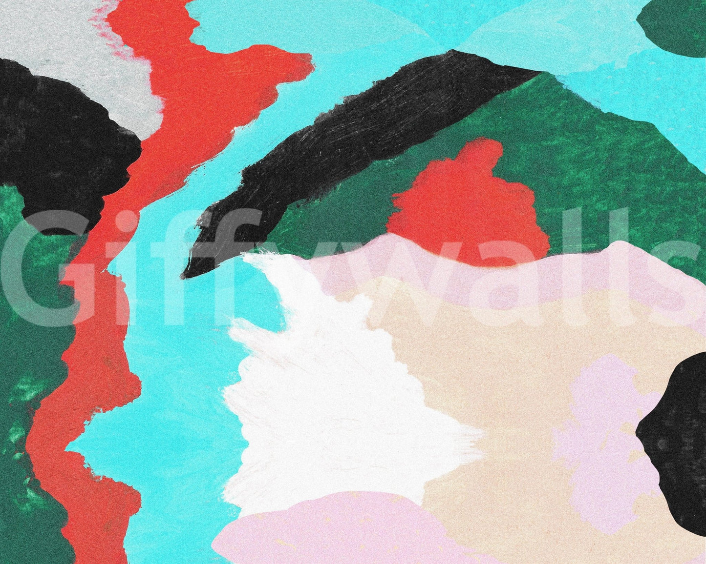 Modern abstract Lagoon wall art, creative decoration solution.