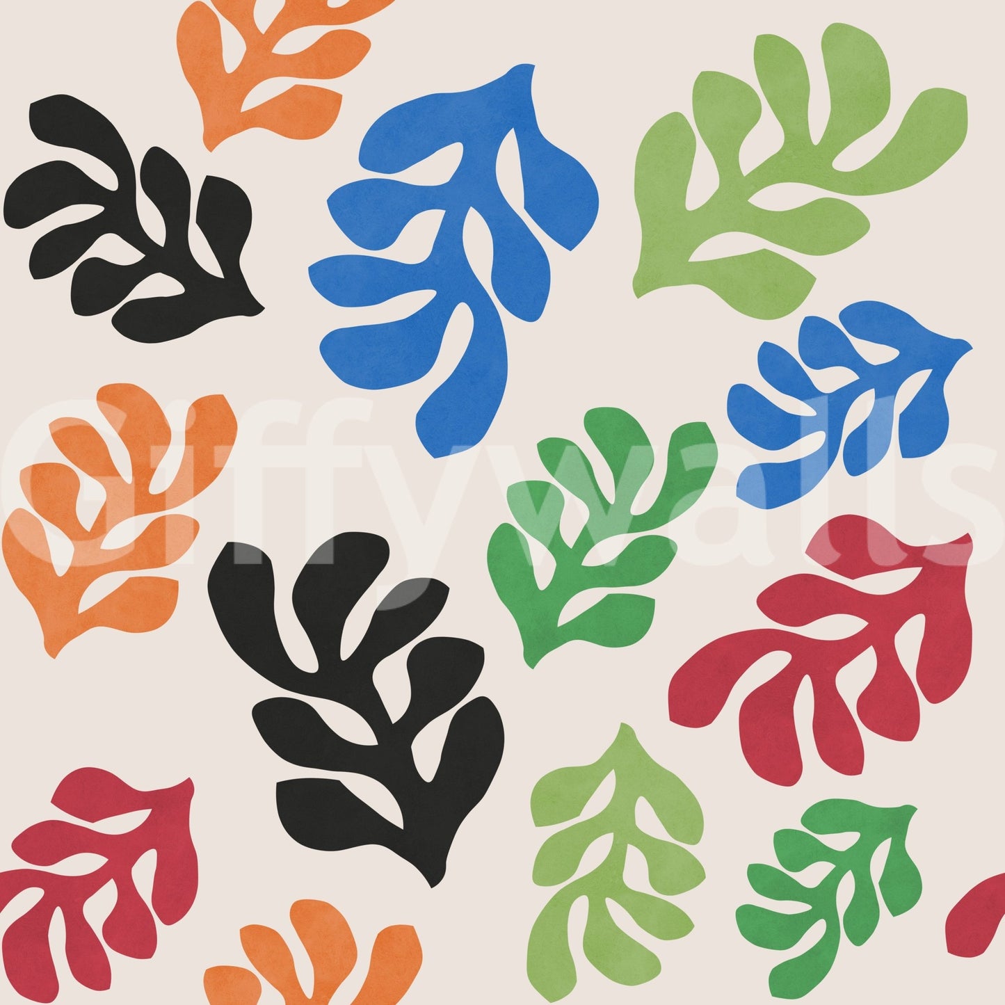 The design is non-realistic and interpretive.