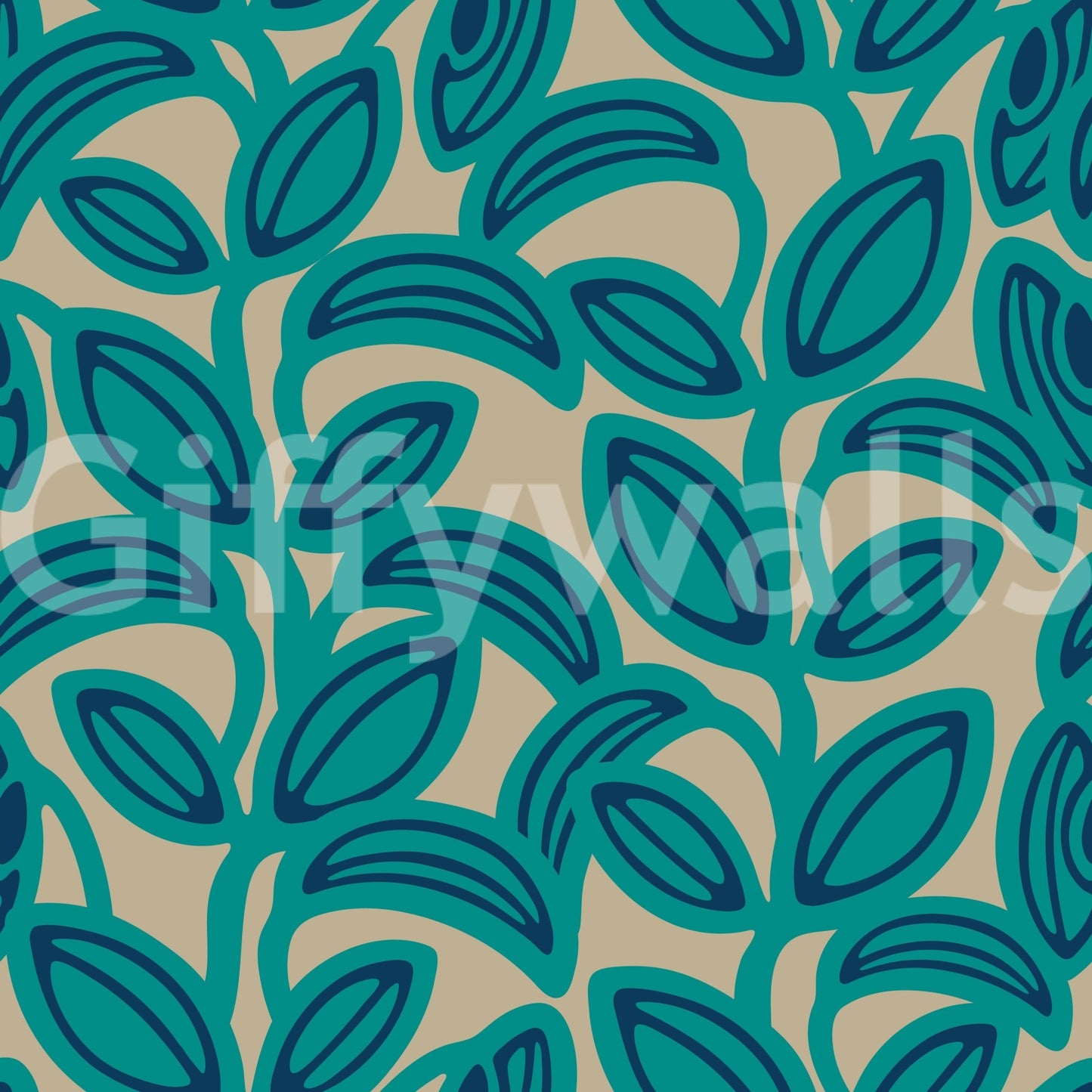 Dynamic and flowing leaf shapes.