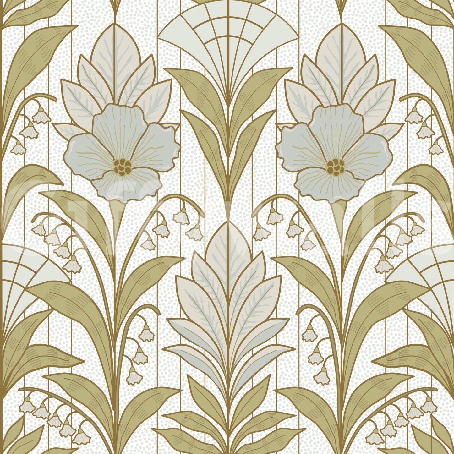 A high-quality serene flower wall mural for walls.