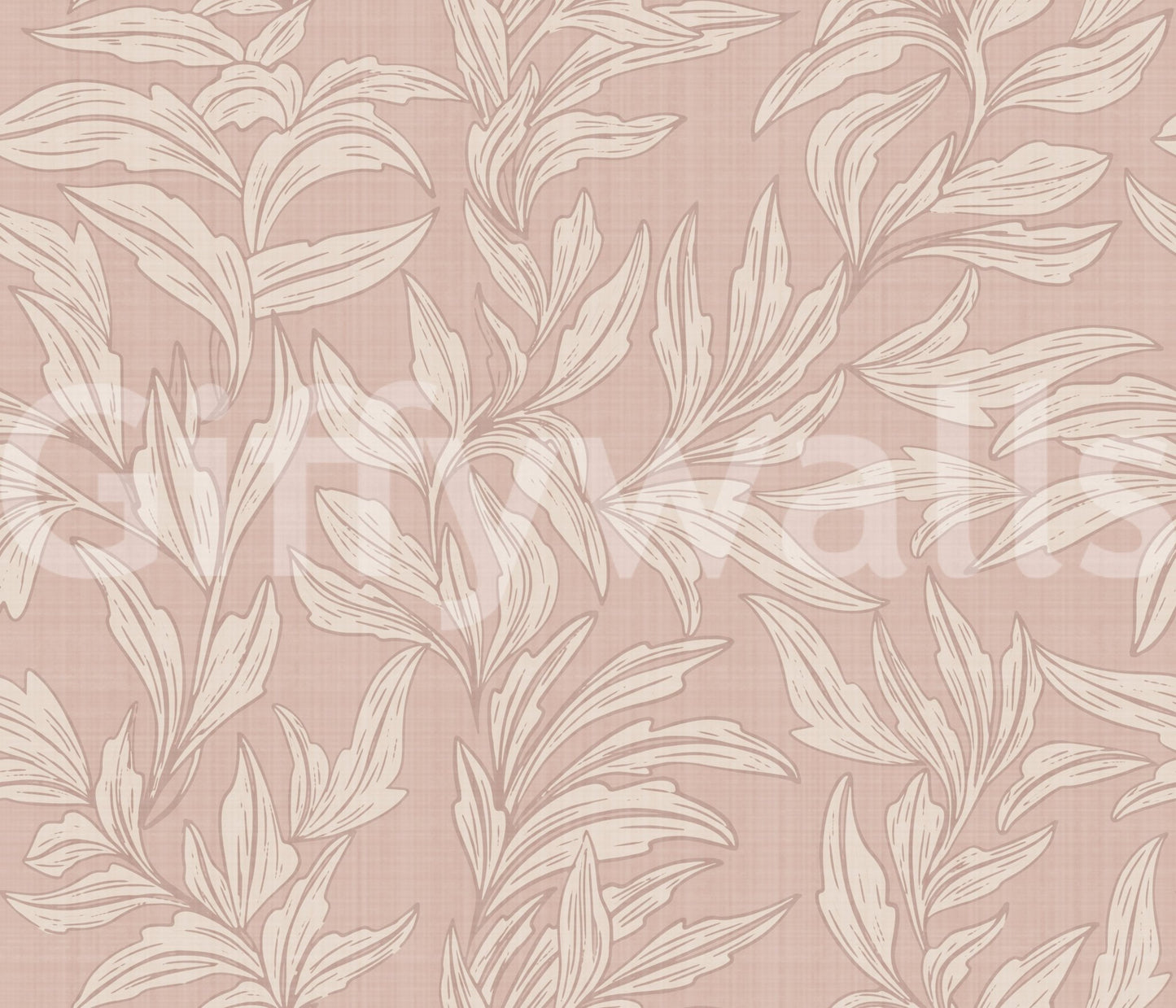 Nature-inspired wallpaper with fabric look
