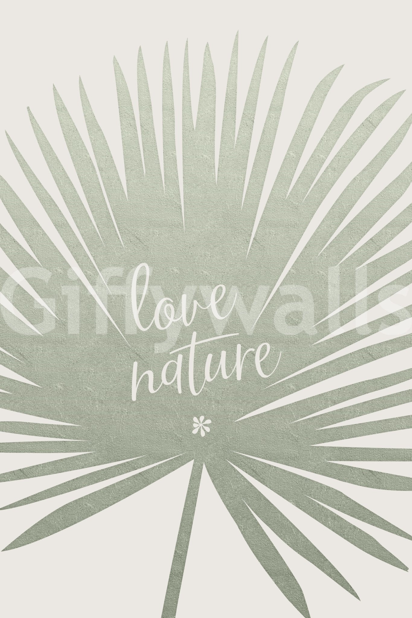 Leafy wall mural wallpaper