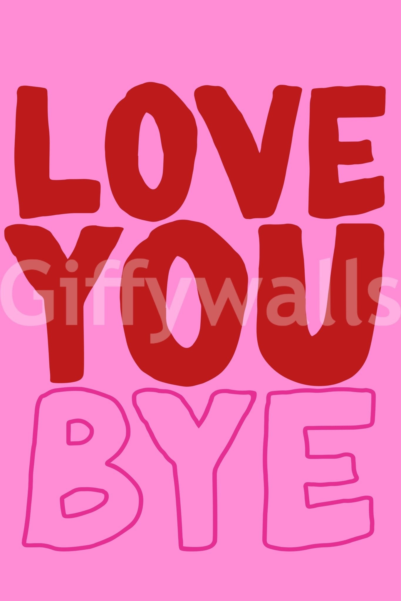 Focus on the typography and its message.