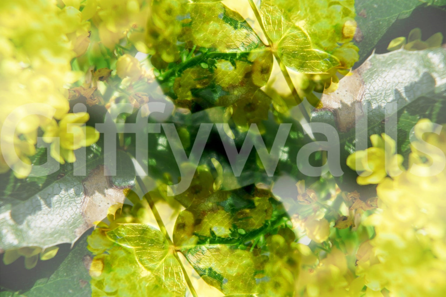 The Lush Floral mural makes a unique, artistic statement with its design.