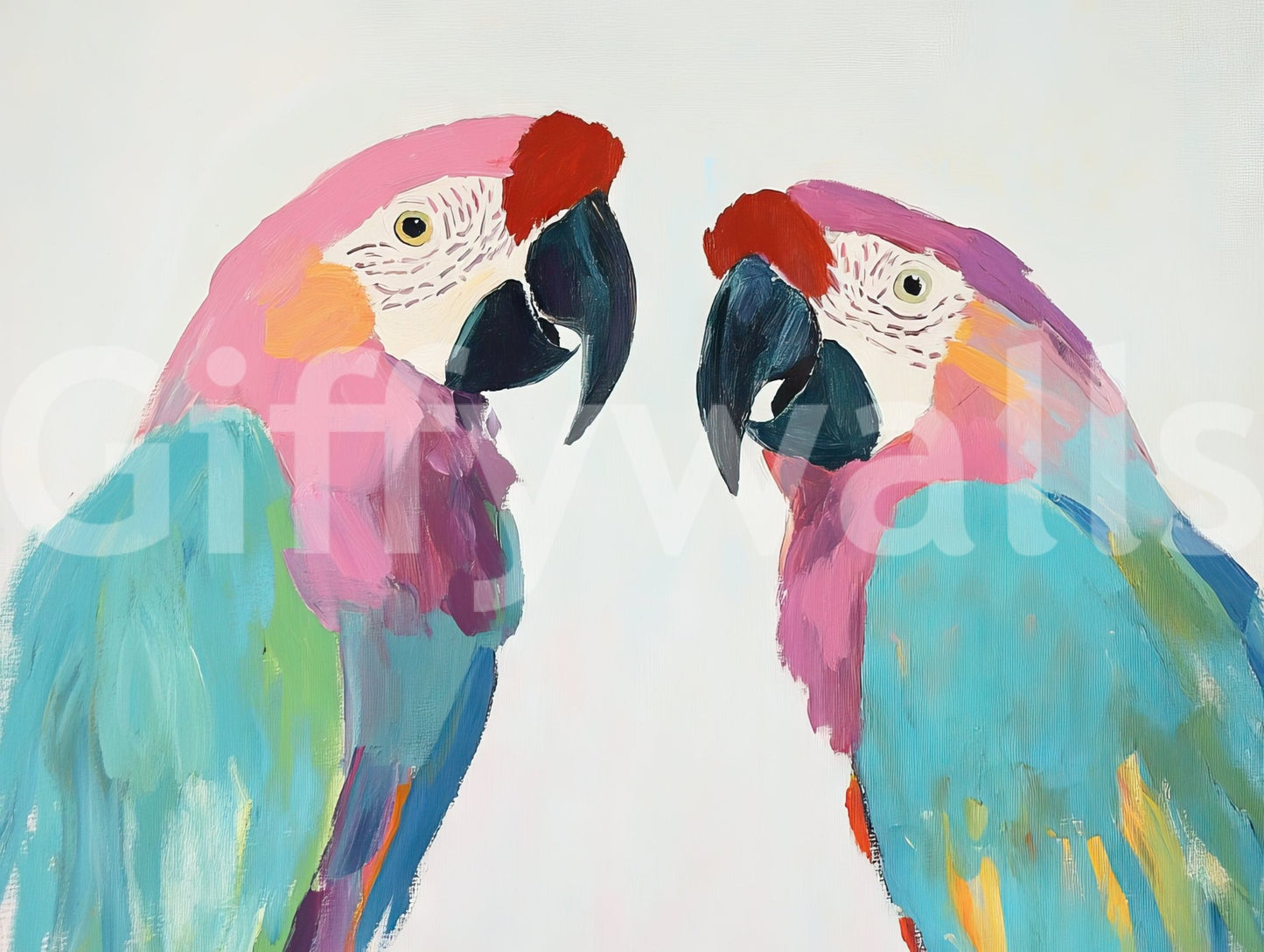 Exotic bird painting for walls