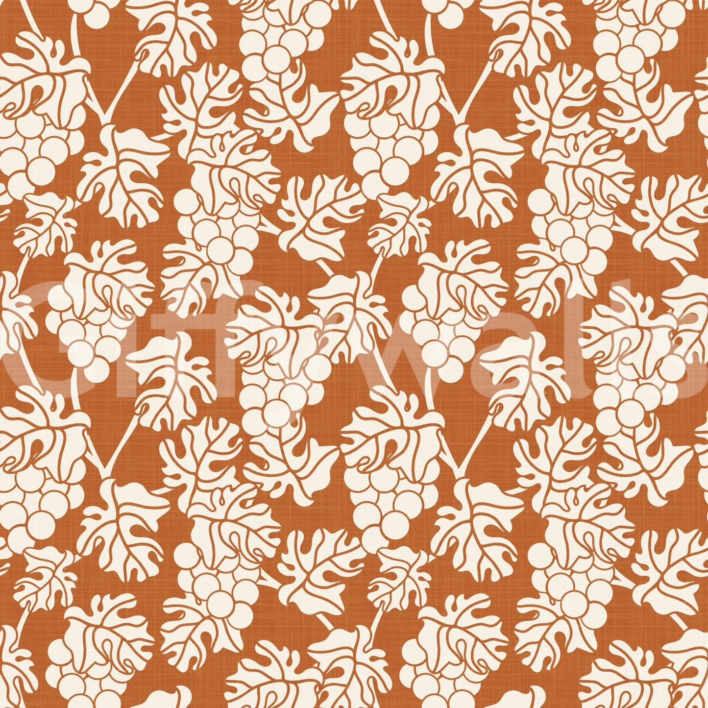 Mediterranean Vineyard terracotta Wallpaper