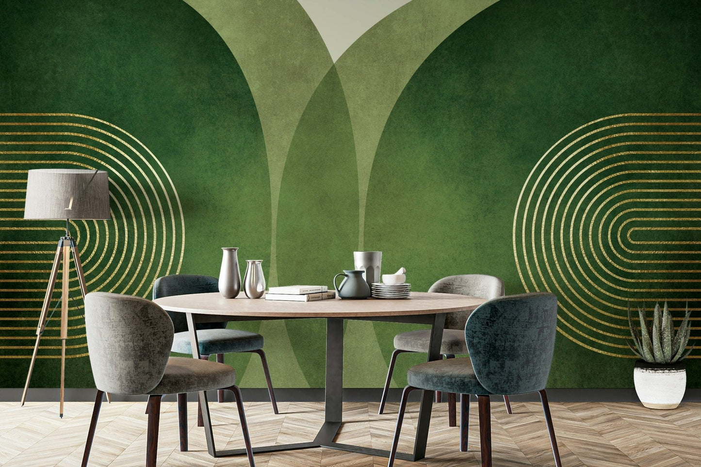 Mid Century Modern Green GD061