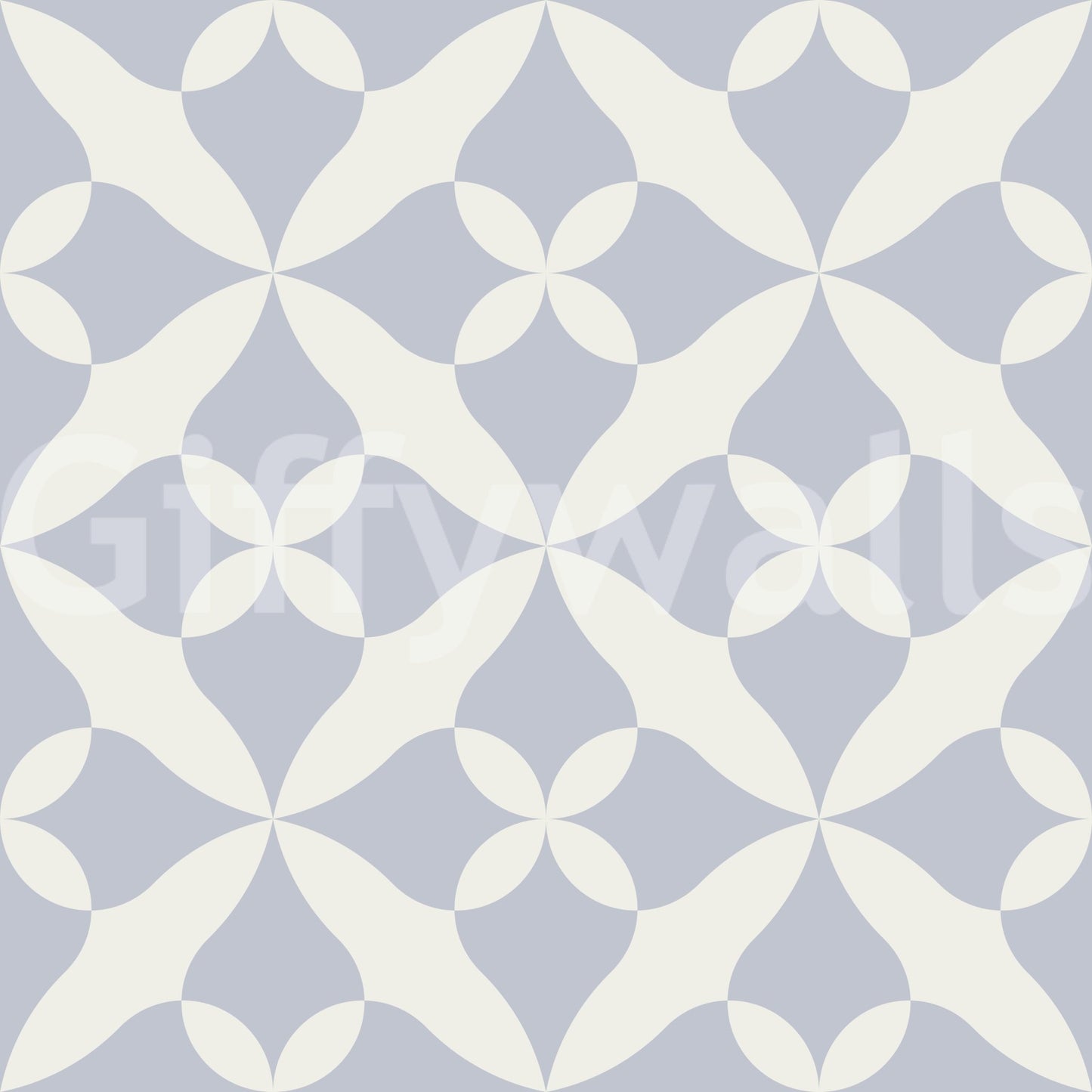 A seamless pattern of classic elements on a wall