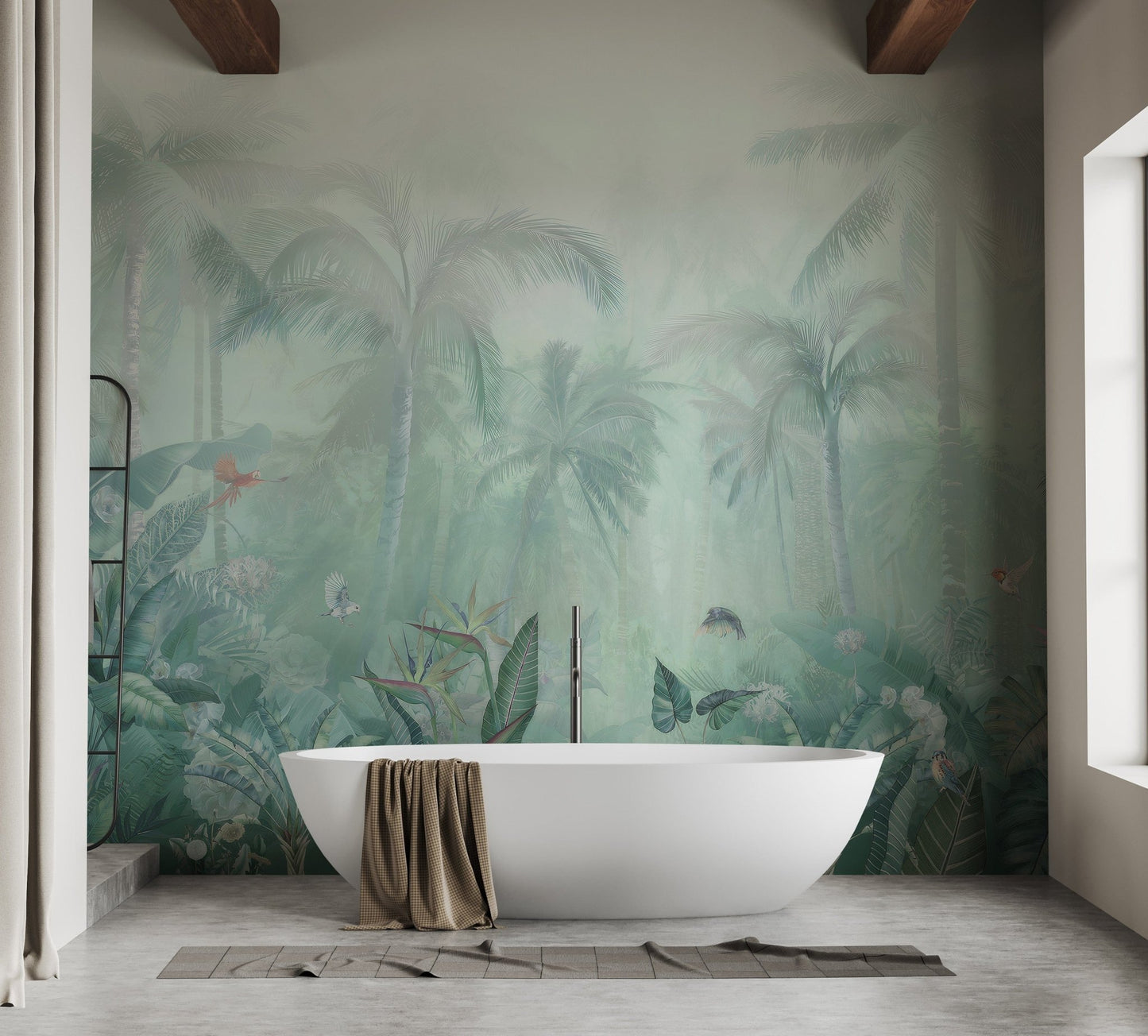 Forest View in Mint Green