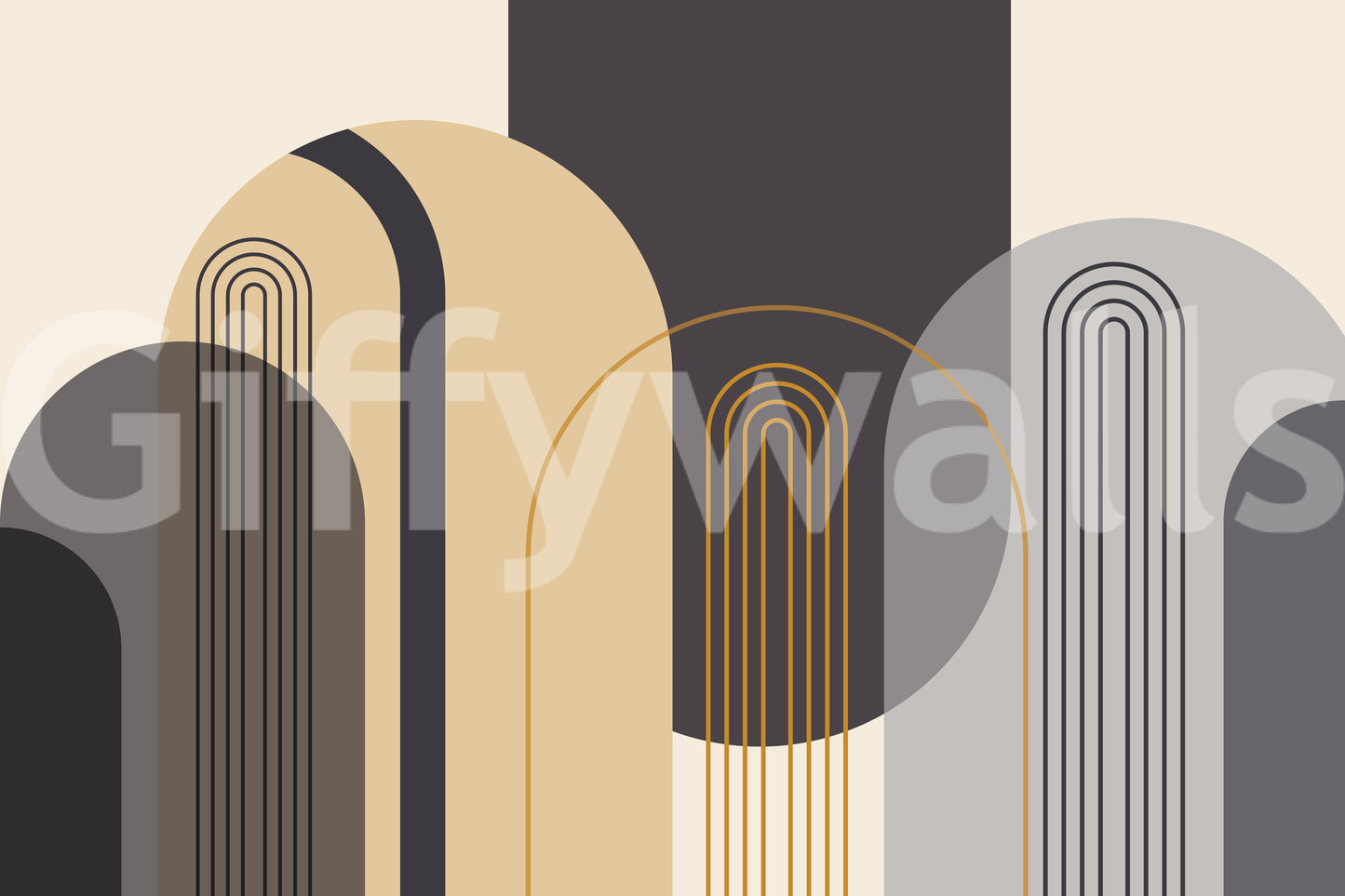 The design is non-realistic and interpretive.