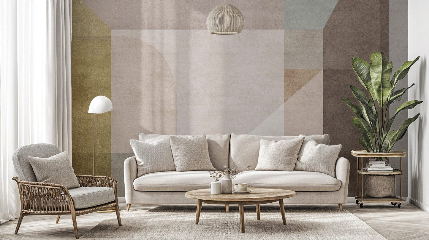 Sleek geometric pattern wallpaper