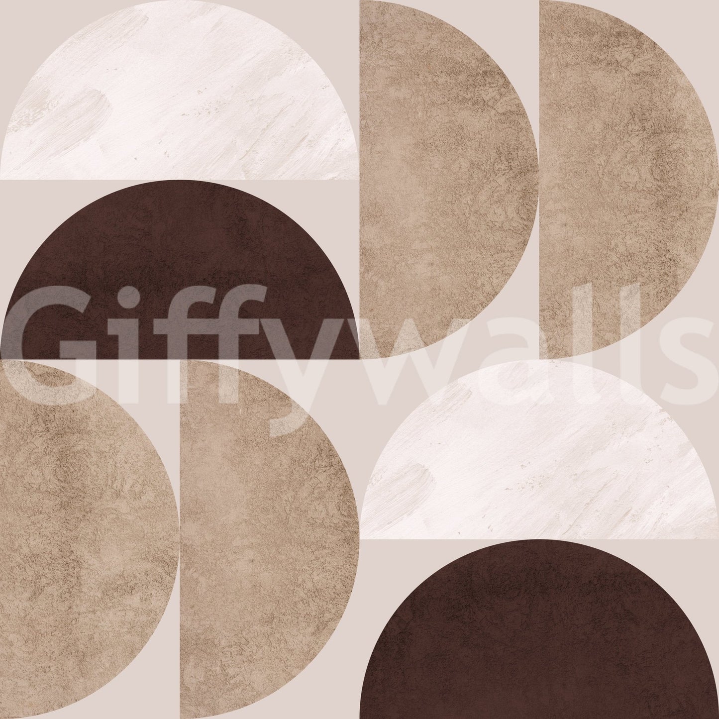 Contemporary semicircle wallpaper