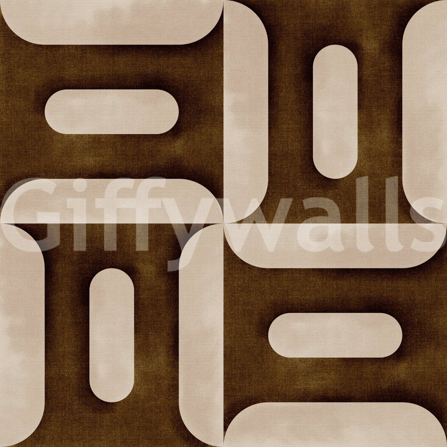 Sophisticated linear design wallpaper mural for a study or reading nook., GD7895